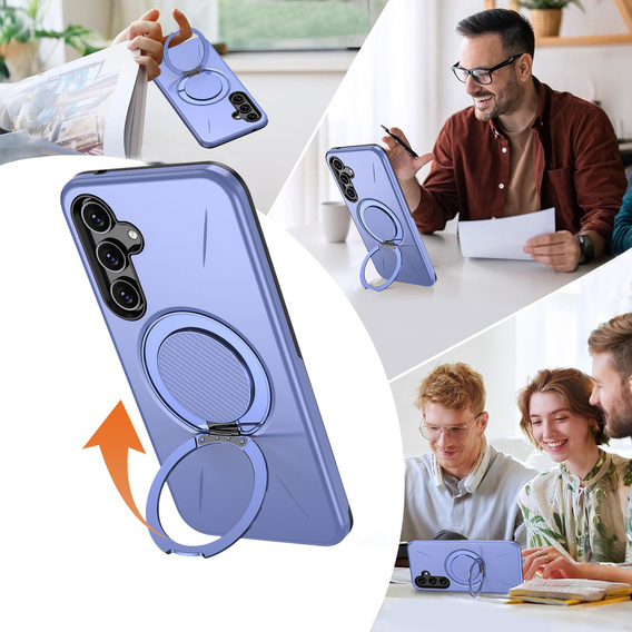 Husă MagSafe cu suport pentru Samsung Galaxy A57 5G, violet