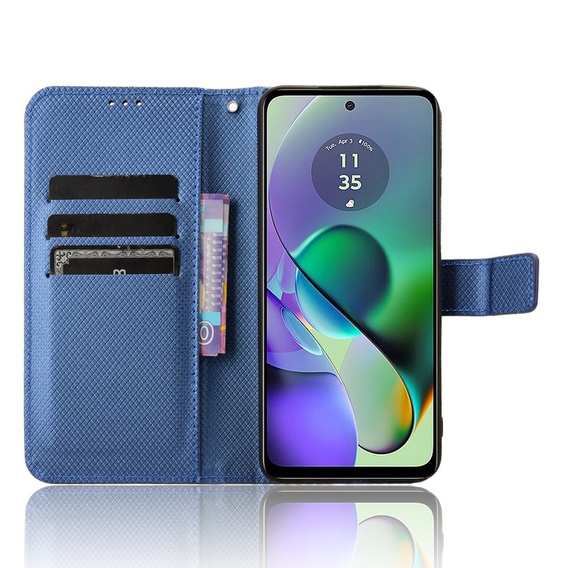 Husă flip pentru Motorola Moto G54 5G, Smart Magnet, albastru