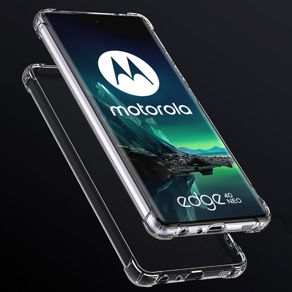 Huse pentru Motorola Edge 40 Neo, Dropproof, transparentă