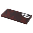 Carcasă pentru Samsung Galaxy S25 Ultra, Aramid Fiber MagSafe, negru / roșu