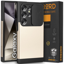 Huse pentru Samsung Galaxy S24 Ultra, ERBORD MagProtect Slide Camera, de aur