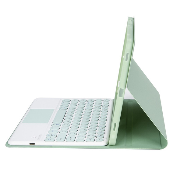 Carcasă + tastatură Samsung Galaxy Tab S6 Lite 2020 P610/P615 / S6 Lite 2022 10.4, Touchpad Pen Slot, verde deschis