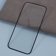 Sticlă temperată 3D pentru iPhone 15 Pro Max, cu capac pentru difuzor, negru