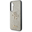 Husă GUESS Fixed Glitter Big 4G Logo pentru Samsung Galaxy S25