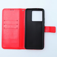 Cu clapetă pentru Xiaomi 13T / 13T Pro, Crazy Horse Wallet, roșu