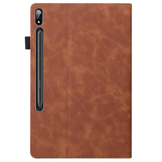 Husă pentru Samsung Galaxy Tab S10 FE+ Plus, Classic, cu spațiu pentru stylus, negru