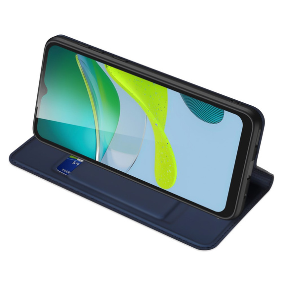 Dux Ducis Huse pentru Motorola Moto E13, Skinpro, albastru închis