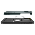 Carcasa Spigen pentru iPhone 16 Pro, Tough Armor Mag MagSafe, verde + 9H Tempered Glass