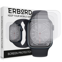 3x ERBORD Hydrogel Foil pentru Apple Watch 7/8 41mm