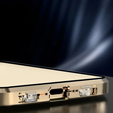 Husa pentru iPhone 16E, Magnetic Dual Glass, de aur