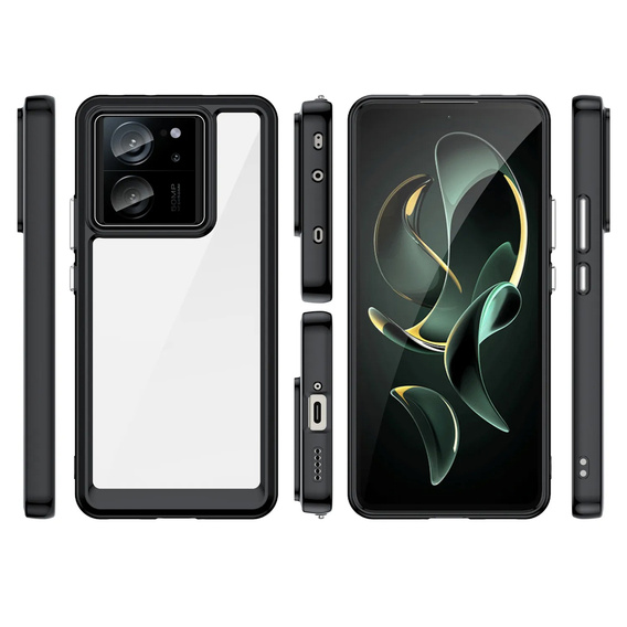 Huse pentru Xiaomi 13T / 13T Pro, Fusion Hybrid, transparent / negru