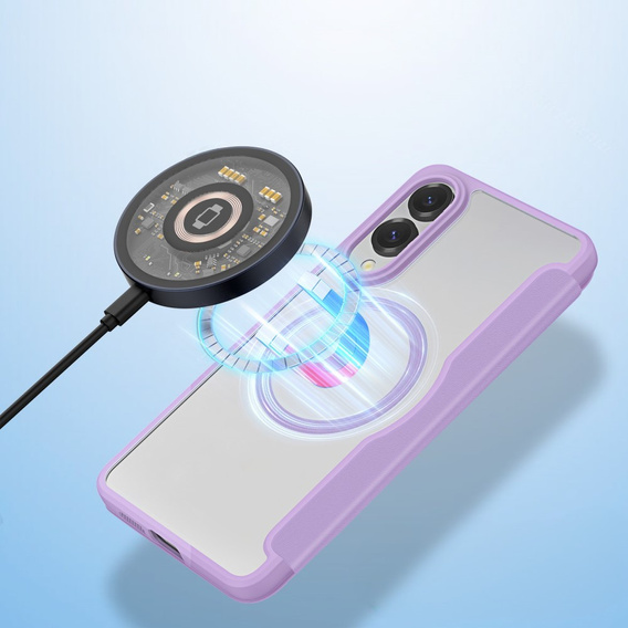 Dux Ducis Huse pentru Samsung Galaxy S25 Edge, Skin X Pro, MagSafe, violet