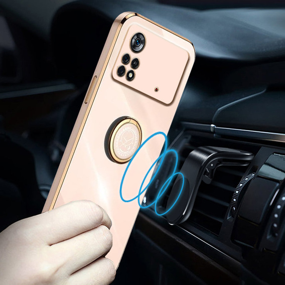 Huse pentru Xiaomi Poco M4 Pro 4G, Electro Ring, roz