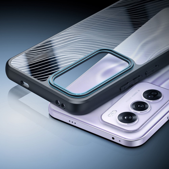 Husa DuxDucis pentru Oppo Reno 12 Pro, Aimo case, transparent / negru