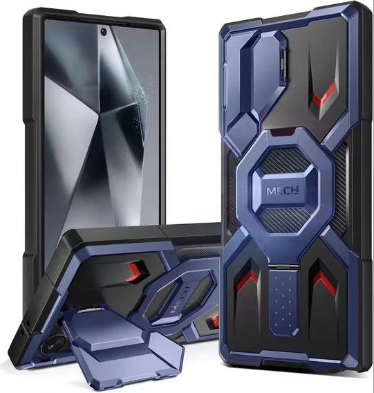 Husă Tongate MECH MagSafe Series, culoare bleumarin pentru Samsung Galaxy S24 Ultra