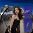 Blavec Selfie Stick Aluminium Fusion P07 cu MagSafe, lumini LED și telecomandă