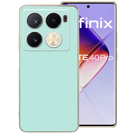 Husă pentru Infinix Note 40 Pro, Glamour CamShield, de mentă