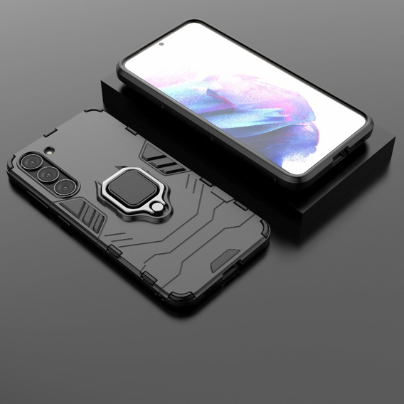Huse pentru Samsung Galaxy S23, Kickstand Ring, negru
