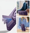 Husă blindată pentru Samsung Galaxy S25, Dexnor CamProtect MagSafe, violet (Două rame)