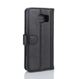 Cu clapetă pentru Samsung Galaxy S7, Wallet, negru
