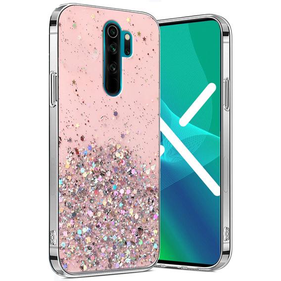 Huse pentru Xiaomi Redmi Note 8 Pro, Glittery, roz