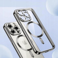 Husă pentru iPhone 16 Pro, Electro MagSafe, gri titan + Sticlă pentru ecran