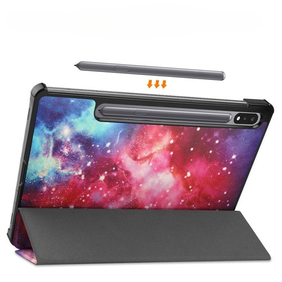 Husă pentru Samsung Galaxy Tab S9 Plus, Smartcase, galaxy