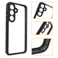 Carcasă pentru Samsung Galaxy S24+ Plus, Fusion Hybrid, cu protecție pentru camera foto, transparent / negru