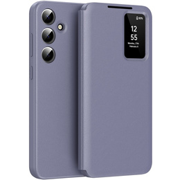 Husă cu clapetă pentru Samsung Galaxy S24, Smart View Wallet, violet