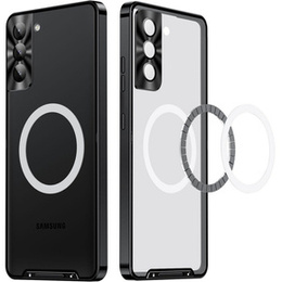 Carcasă de protecție pentru camera foto pentru Samsung Galaxy S21 FE 5G, CamShield MagSafe, transparent / negru