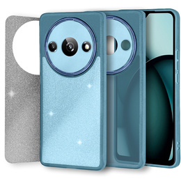 Huse pentru Xiaomi Redmi A3, Glittery Powder, albastru