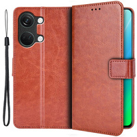 Cu clapetă pentru OnePlus Nord 3 5G, Crazy Horse Wallet, maro