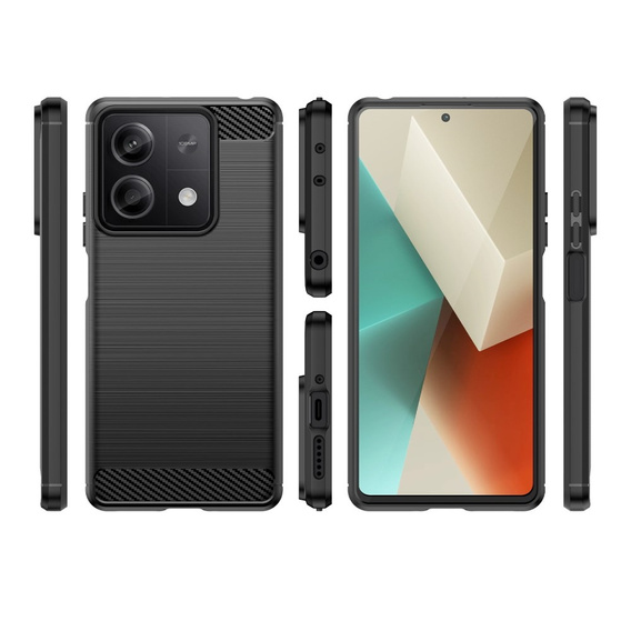 Huse pentru Xiaomi Redmi Note 13 5G, Carbon, negru