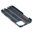 Carcasă pentru iPhone 16 Pro Max, Aramid Fiber Slim Case, pentru MagSafe, albastru / roșu