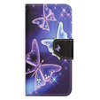 Cu clapetă pentru Samsung Galaxy M15 5G, Wallet, Sparkling Butterflies