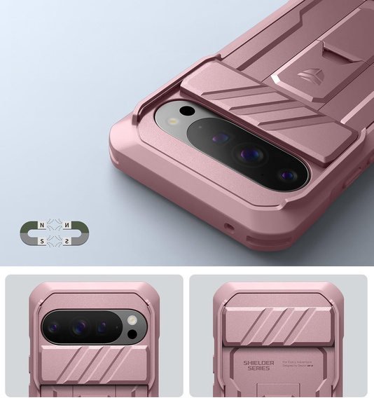 Carcasă blindată Dexnor cu deschidere pentru cameră și suport pentru Google Pixel 10 / Pixel 10 Pro
