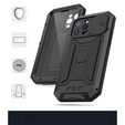 Husă pentru iPhone 13 Pro Max, R-JUST CamShield Slide, armată, negru