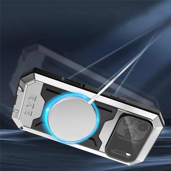 Husă blindată R-JUST cu protecție pentru ecran și suport pentru iPhone 17 Pro