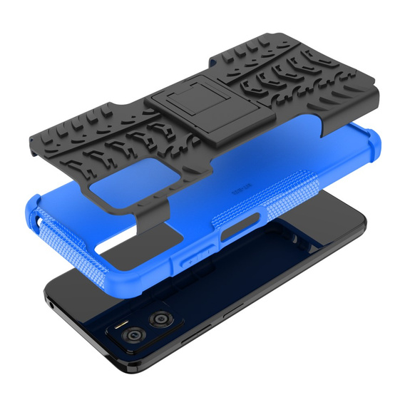 Huse pentru Motorola Moto E22 / E22i, Tire Armor, negru / albastru