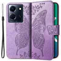 Cu clapetă pentru Infinix Note 30 5G, Butterfly, violet