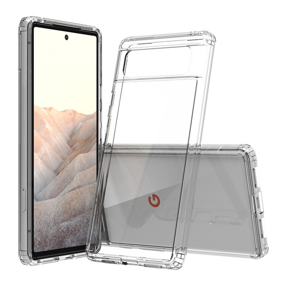 Huse pentru Google Pixel 6, Fusion Hybrid, transparentă