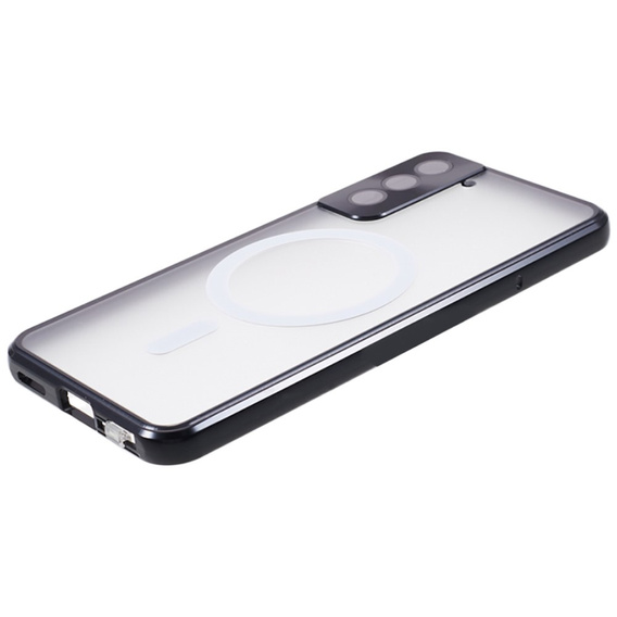 Carcasa Magnetic Dual Glass MagSafe pentru Samsung Galaxy S21+ Plus, negru