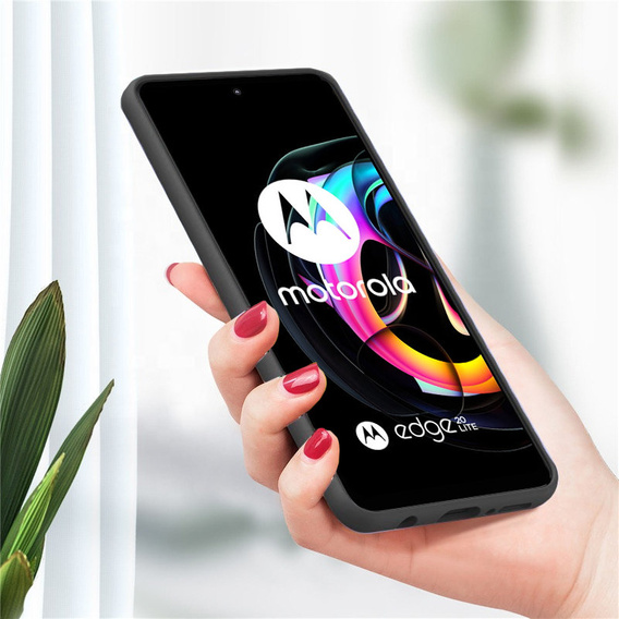 Husa pentru Motorola Edge 20 Lite, Silicone Lite, negru