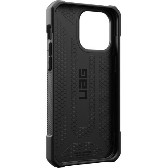 Carcasă Urban Armor Gear pentru iPhone 15 Pro Max, Monarch, carbon negru
