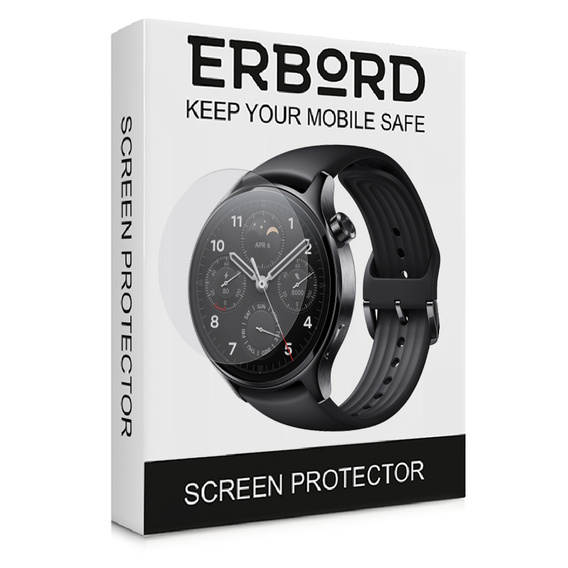 3x ERBORD Hydrogel Foil pentru Xiaomi Watch S1 Pro