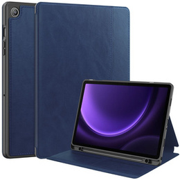 Husă pentru Samsung Galaxy Tab S10 Lite / S10 FE / S9 FE, Business Card and Pen Slot, albastru