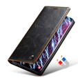 Carcasă flip CASEME pentru Samsung Galaxy S9, Waxy Textured, cafea