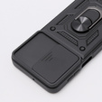 Husă blindată pentru Motorola Moto G54 5G, CamShield Slide, negru
