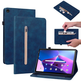 Husa pentru Lenovo Tab M10 10.1 Gen 3, Wallet Pen Slot, albastru