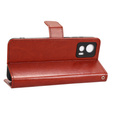 Cu clapetă pentru Motorola Edge 30 Neo 5G, Crazy Horse Wallet, maro
